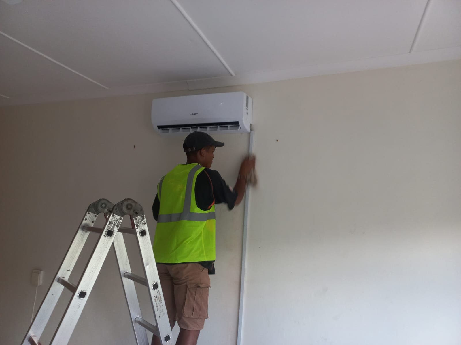 Residential wall-split installation