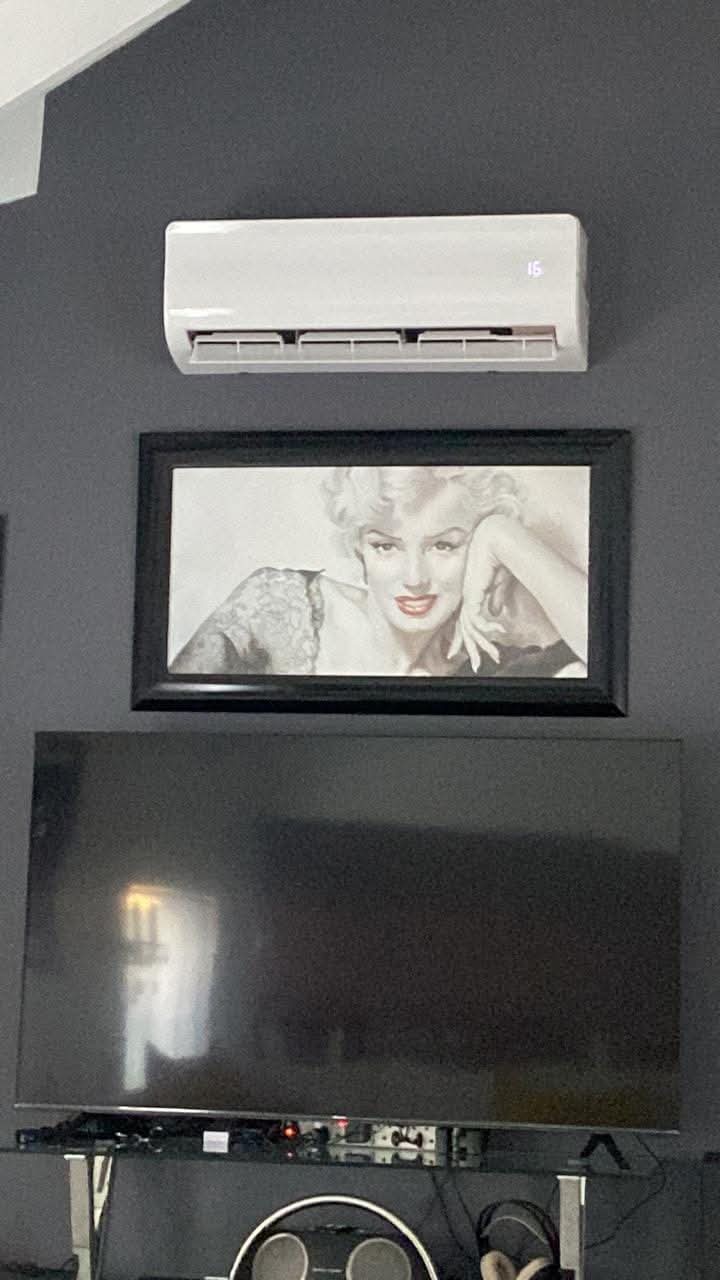 TV room cooling install